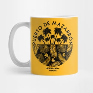 Palm Trees Emblem - Vintage Black Mug